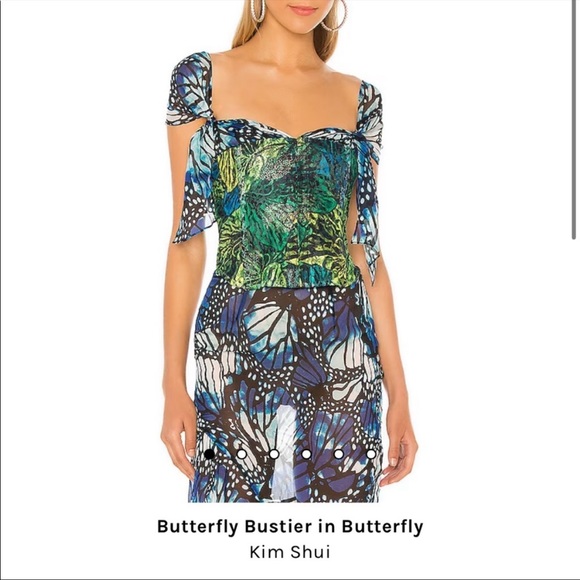 Kim Shui Tops - kim shui butterfly bustier top
